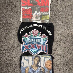 Iverson/Shaq/TMac NBA Graphic Mitchell & Ness Jersey Size Small, T-shirt Bundle